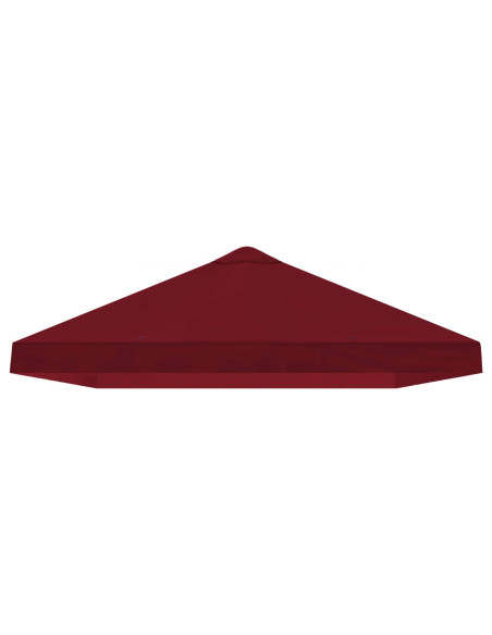 Copertura Tenda Gazebo 6 x 3 m Borgogna Poliestere 190
