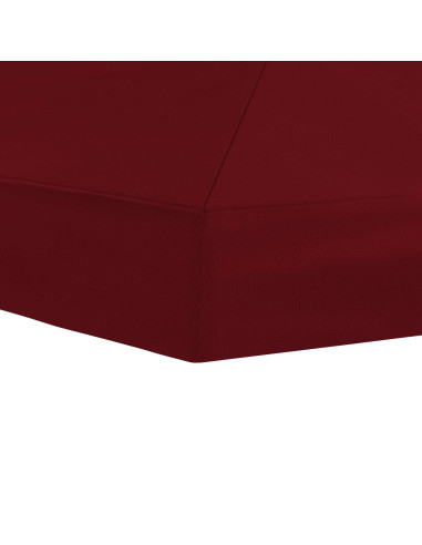 Copertura Tenda Gazebo 6 x 3 m Borgogna Poliestere 190