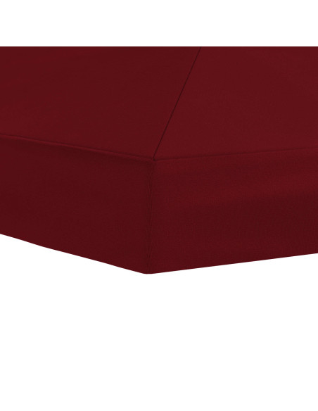 Copertura Tenda Gazebo 6 x 3 m Borgogna Poliestere 190