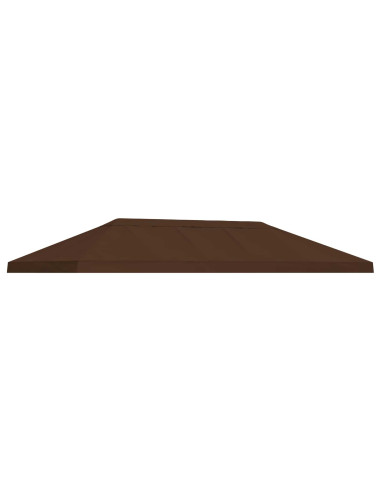 Copertura Tenda Gazebo 6 x 3 m Marrone Poliestere 190
