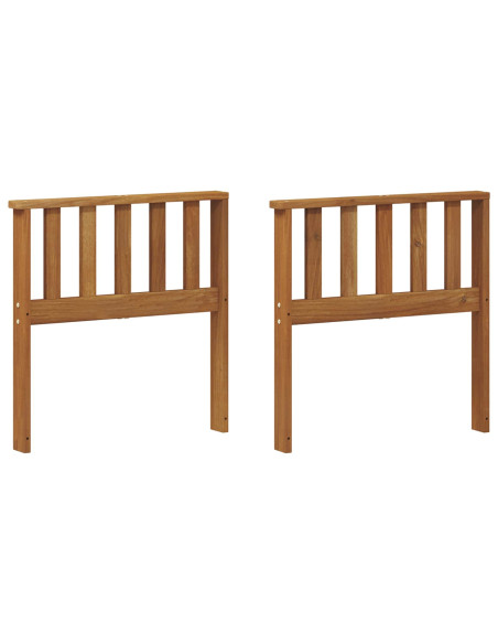 Braccioli 2 pcs Marrone 60 x 6 x 61 cm Legno multistrato