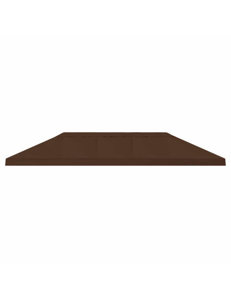 Copertura Tenda Gazebo 6 x 3 m Marrone Poliestere 190