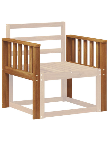 Braccioli 2 pcs Marrone 60 x 6 x 61 cm Legno multistrato