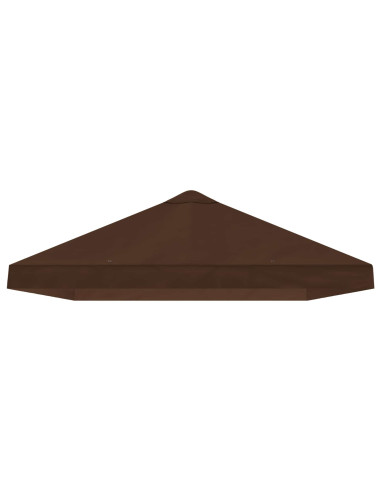 Copertura Tenda Gazebo 6 x 3 m Marrone Poliestere 190