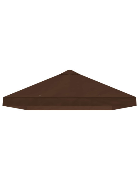 Copertura Tenda Gazebo 6 x 3 m Marrone Poliestere 190