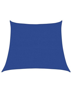 Vela Parasole 160 g/m² Trapezio Blu 3/4x3 m in HDPE 2