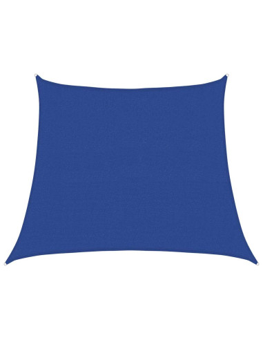 Vela Parasole 160 g/m² Trapezio Blu 3/4x3 m in HDPE