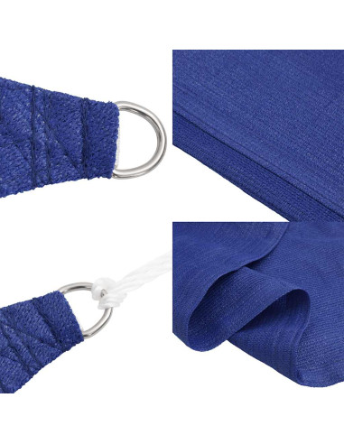 Vela Parasole 160 g/m² Trapezio Blu 3/4x3 m in HDPE