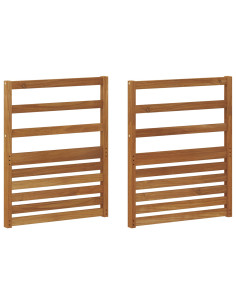 Braccioli 2 pcs Marrone 59 x 4 x 73 cm Legno multistrato 2