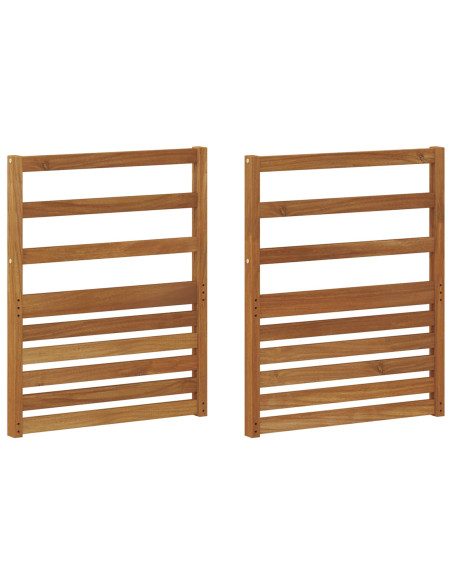 Braccioli 2 pcs Marrone 59 x 4 x 73 cm Legno multistrato