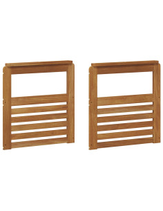 Braccioli 2 pcs Marrone 59 x 6 x 61 cm Legno multistrato 2