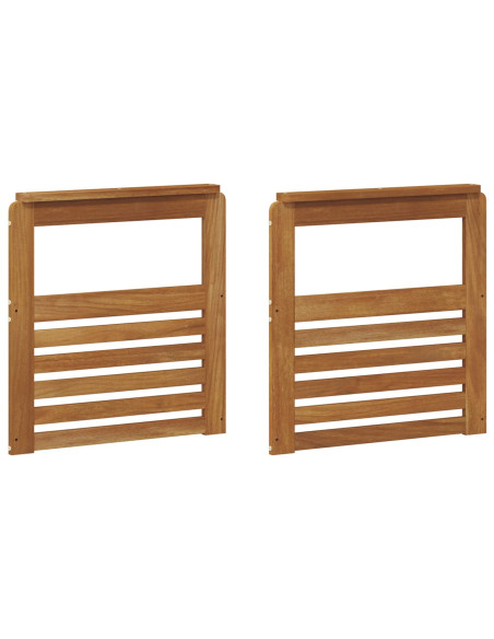 Braccioli 2 pcs Marrone 59 x 6 x 61 cm Legno multistrato