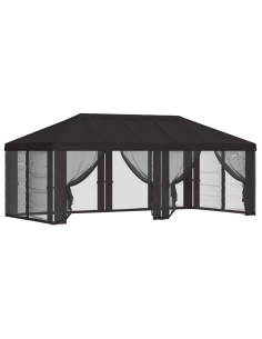 Copertura Gazebo con Pareti Laterali 6 x 3 m Antracite 2