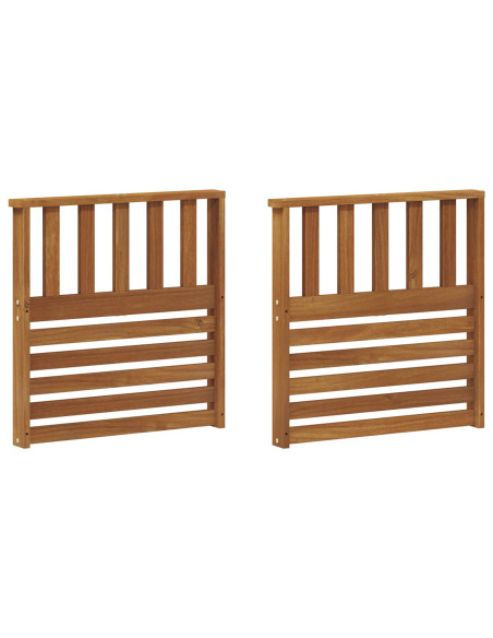 Braccioli 2 pcs Marrone 60 x 6 x 61 cm Legno multistrato