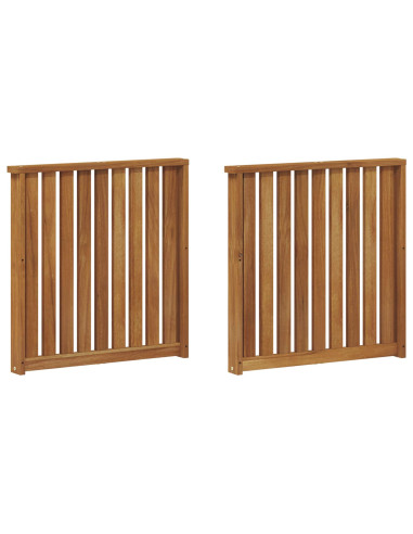 Braccioli 2 pcs Marrone 60 x 6 x 61 cm Legno multistrato