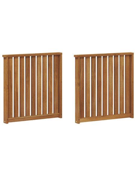 Braccioli 2 pcs Marrone 60 x 6 x 61 cm Legno multistrato