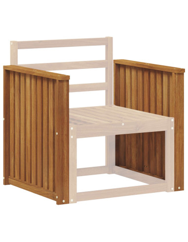 Braccioli 2 pcs Marrone 60 x 6 x 61 cm Legno multistrato