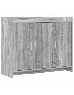 Credenza Sonoma grigio 98,5 x 33 x 80 cm Legno ingegnerizzato