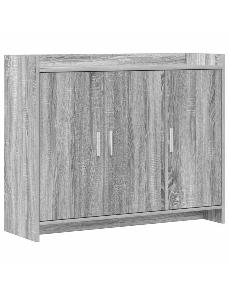 Credenza Sonoma grigio 98,5 x 33 x 80 cm Legno ingegnerizzato