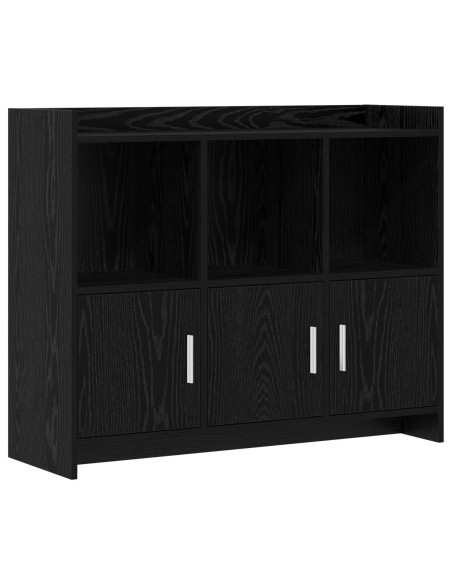 Credenza Rovere Nero 98,5 x 33 x 80 cm Legno ingegnerizzato