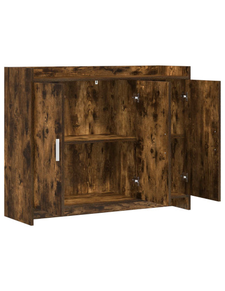 Credenza Rovere Fumo 98,5 x 33 x 80 cm Legno ingegnerizzato