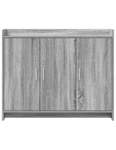 Credenza Sonoma grigio 98,5 x 33 x 80 cm Legno ingegnerizzato