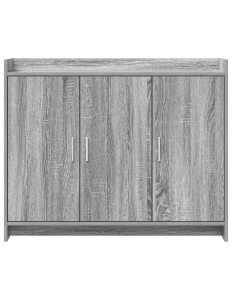 Credenza Sonoma grigio 98,5 x 33 x 80 cm Legno ingegnerizzato