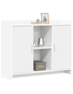 Credenza Bianco 98,5 x 33 x 80 cm Legno ingegnerizzato 2