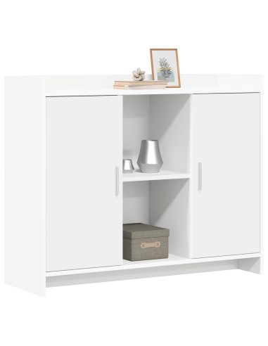 Credenza Bianco 98,5 x 33 x 80 cm Legno ingegnerizzato