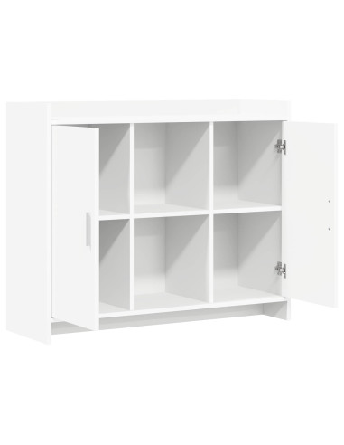 Credenza Bianco 98,5 x 33 x 80 cm Legno ingegnerizzato