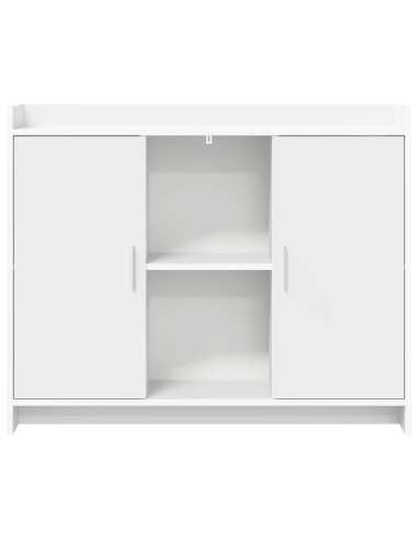 Credenza Bianco 98,5 x 33 x 80 cm Legno ingegnerizzato