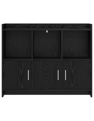 Credenza Rovere Nero 98,5 x 33 x 80 cm Legno ingegnerizzato