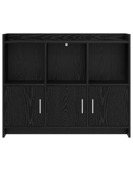 Credenza Rovere Nero 98,5 x 33 x 80 cm Legno ingegnerizzato