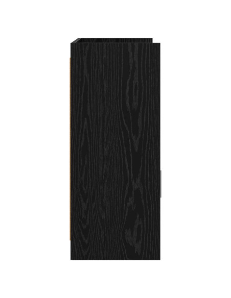 Credenza Rovere Nero 98,5 x 33 x 80 cm Legno ingegnerizzato