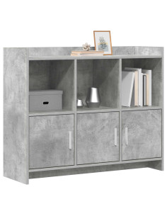 Credenza Grigio Cemento 98,5 x 33 x 80 cm Legno ingegnerizzato 2