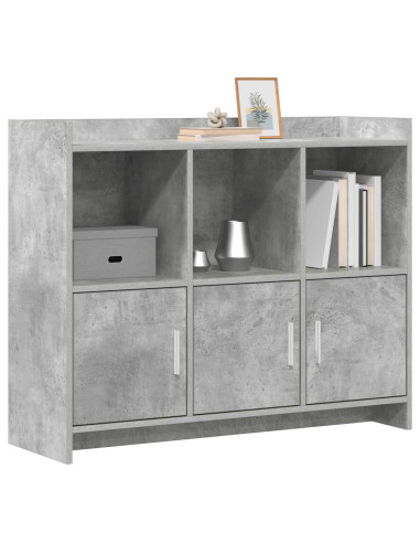 Credenza Grigio Cemento 98,5 x 33 x 80 cm Legno ingegnerizzato