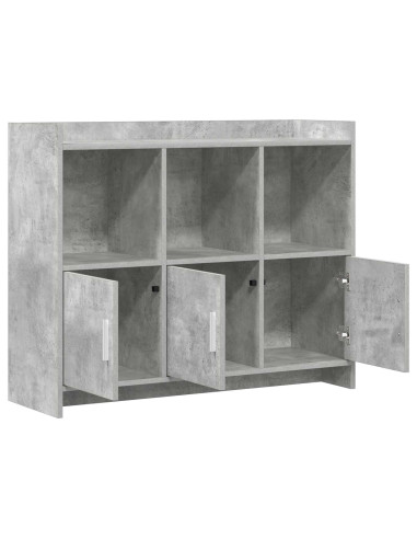 Credenza Grigio Cemento 98,5 x 33 x 80 cm Legno ingegnerizzato