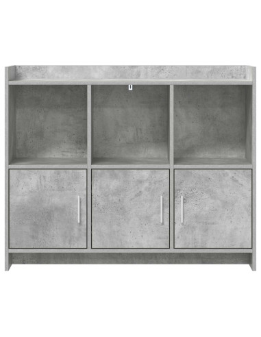 Credenza Grigio Cemento 98,5 x 33 x 80 cm Legno ingegnerizzato