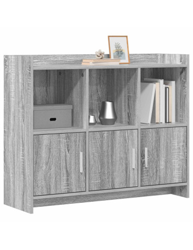 Credenza Sonoma grigio 98,5 x 33 x 80 cm Legno ingegnerizzato
