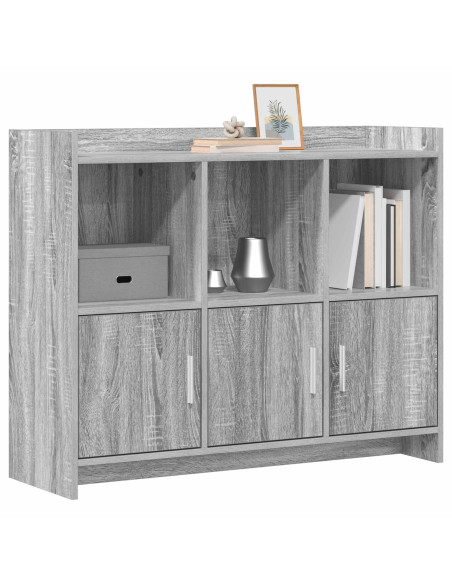 Credenza Sonoma grigio 98,5 x 33 x 80 cm Legno ingegnerizzato
