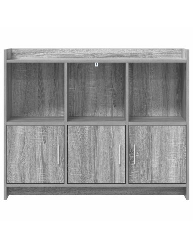 Credenza Sonoma grigio 98,5 x 33 x 80 cm Legno ingegnerizzato