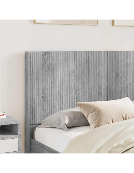 Struttura del letto con stoccaggio e testata Sonoma grigio