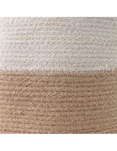 Set di Vasi per Piante 2 pcs Naturale e Bianco Ø 28 x 28 cm