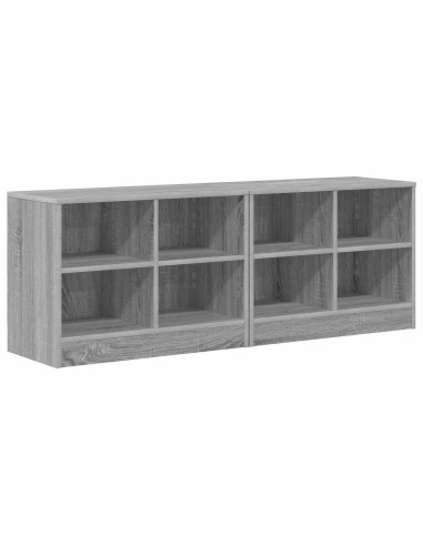 Armadietto per letto 2 pcs Sonoma grigio 66 x 33 x 48 cm