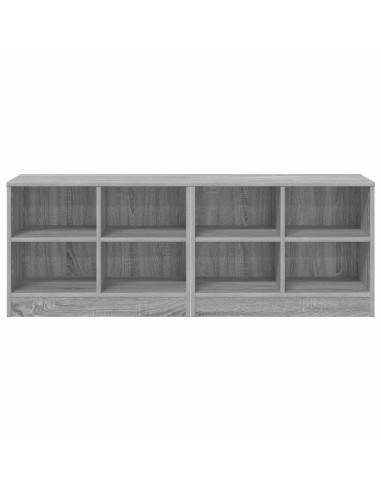 Armadietto per letto 2 pcs Sonoma grigio 66 x 33 x 48 cm