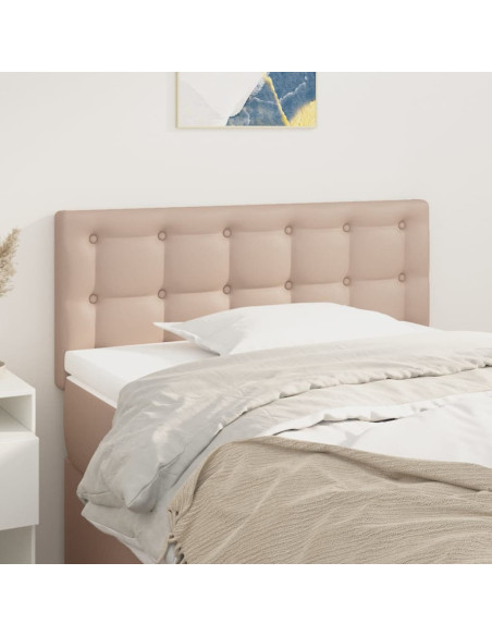 Testiera Cappuccino 90x5x78/88 cm in Similpelle