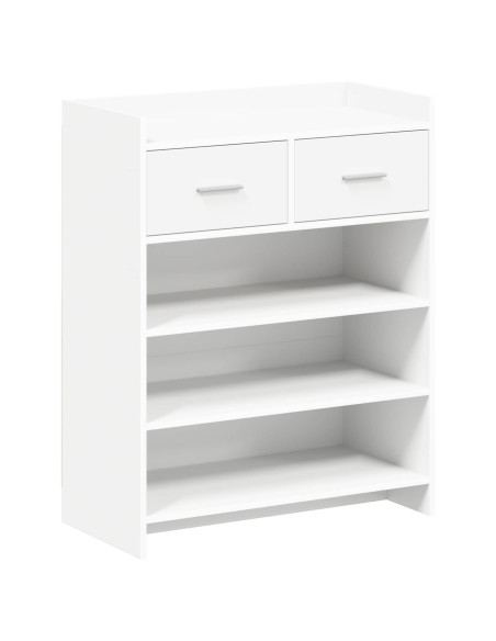Mobile per scarpe Bianco 73,5 x 36 x 92 cm Legno ingegnerizzato