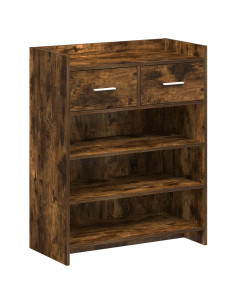 Mobile per scarpe con cassetto Rovere Fumo 73,5 x 36 x 92 cm