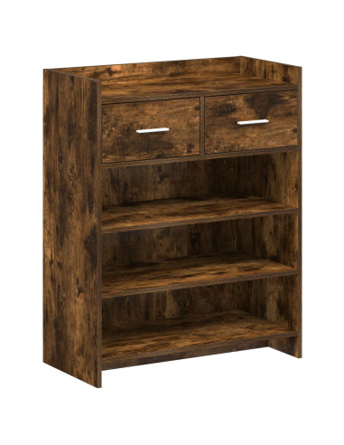 Mobile per scarpe con cassetto Rovere Fumo 73,5 x 36 x 92 cm