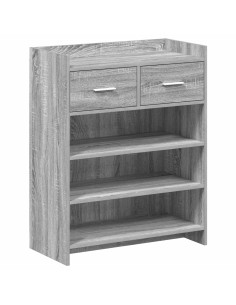 Mobile per scarpe con cassetto Sonoma grigio 73,5 x 36 x 92 cm